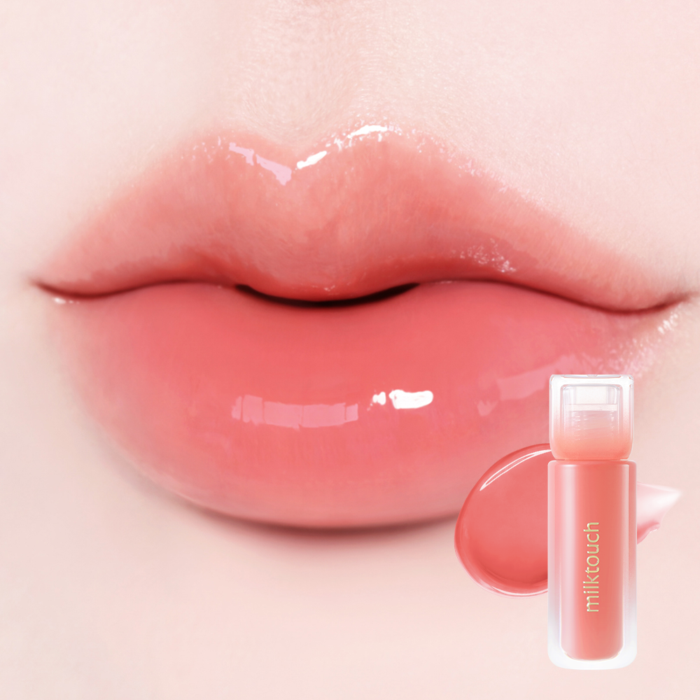 リップグロス MISSHA Dewy Stain Sheer Lip Gloss 02-05 Milk Touchのリップグロス デューステインシアーリップグロス他、1商品